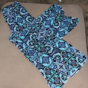 Palazzo blue patterned pants  18/20w